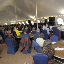 Cooking demo crowd NH Highland Games
